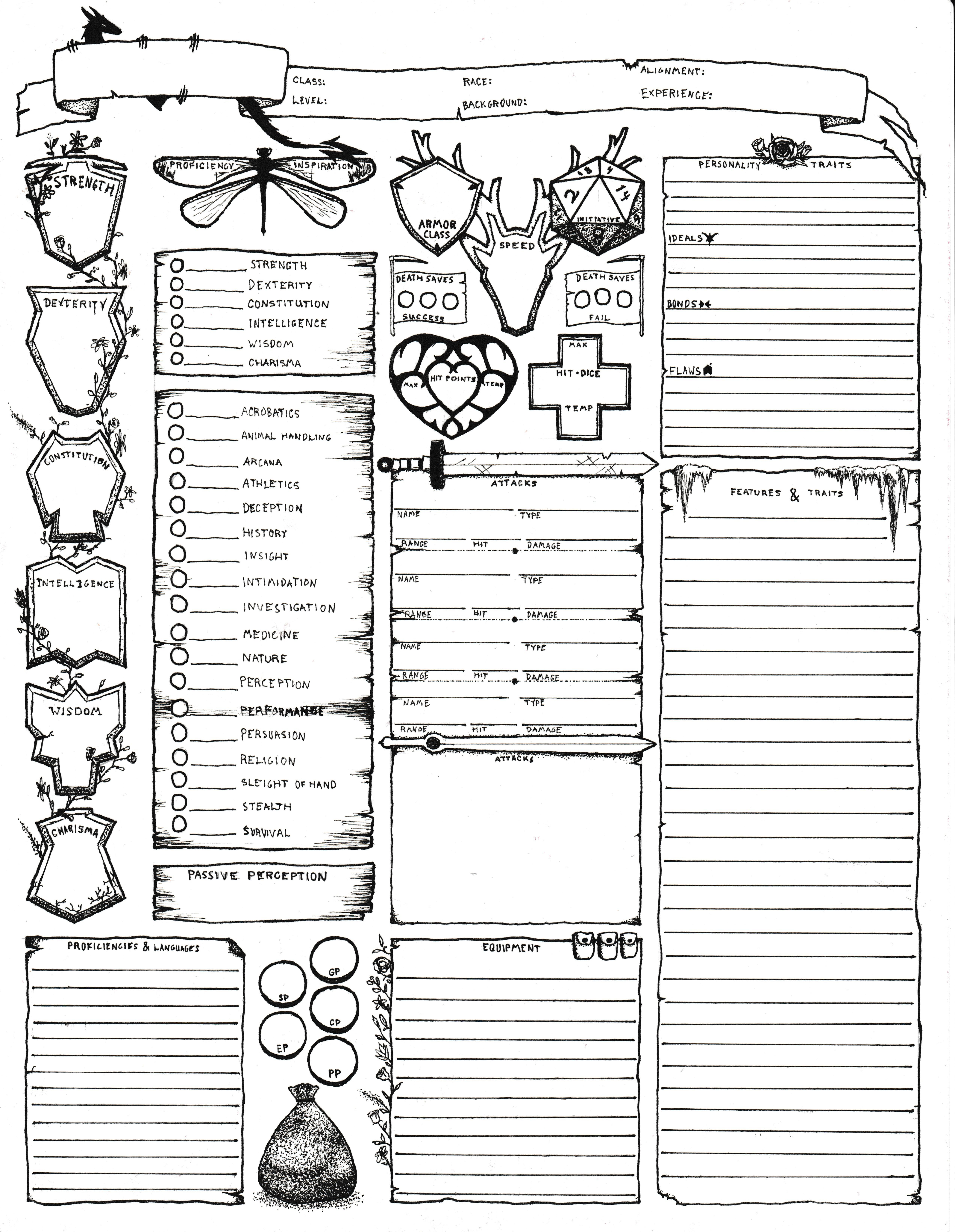 Character Sheet by /u/a-perture