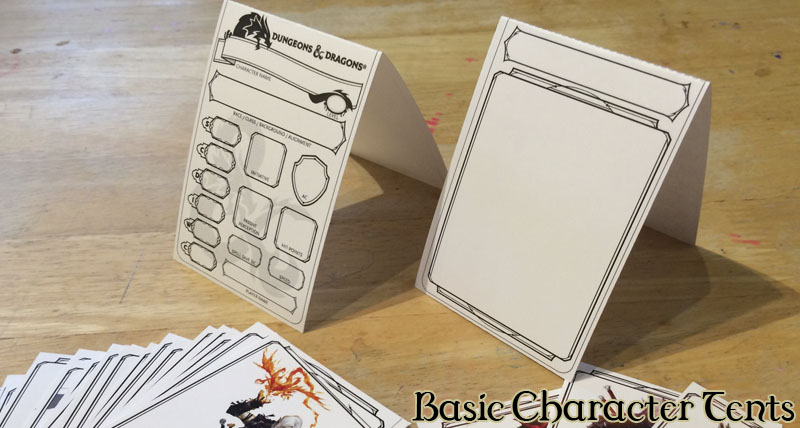 Character Tent Cards by Web Pickersgill